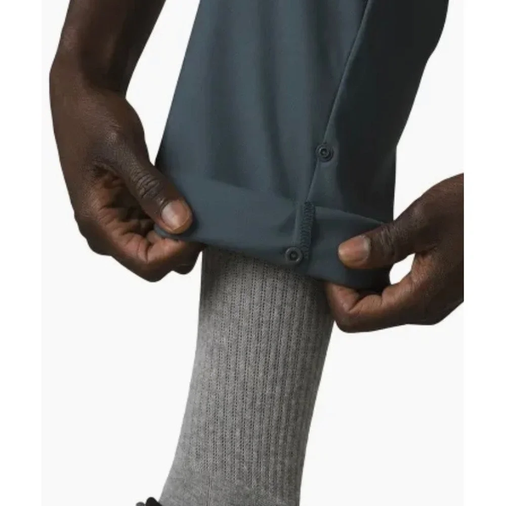 Prana NEW Stretch Zion Slim Pant II Mens 42 x30 Grey Blue Hike Convertible Cargo